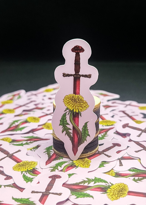 Bloodstone & Dandelions - Sticker